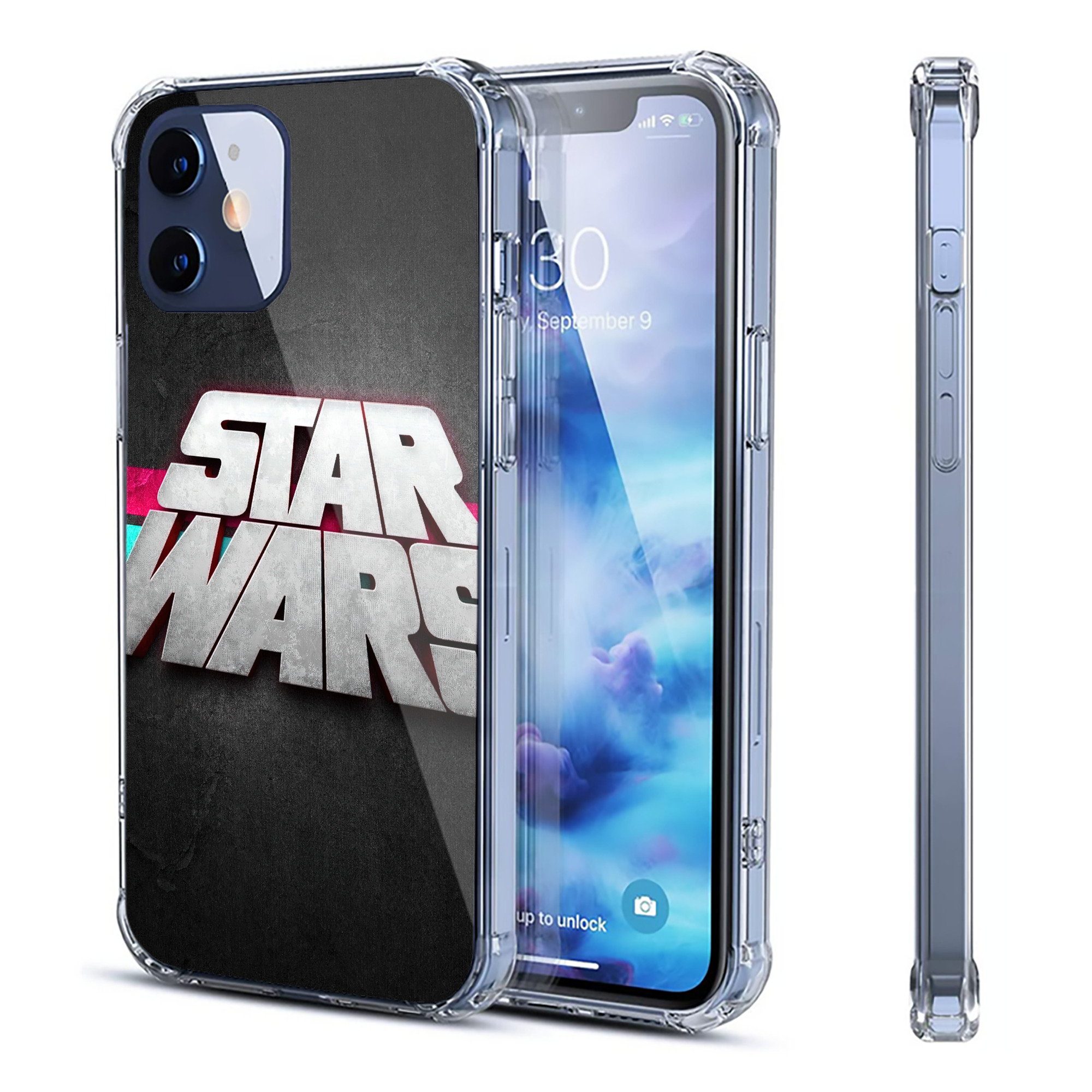 （画像用） スター・ウォーズ Star Wars 【iPhone 12シリーズ対応】透明スマホケース（クリアソフトケース）